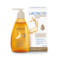 Лактацид Премиальное масло очищающее и смягчающее ср-во д/интимной гигиены 200мл